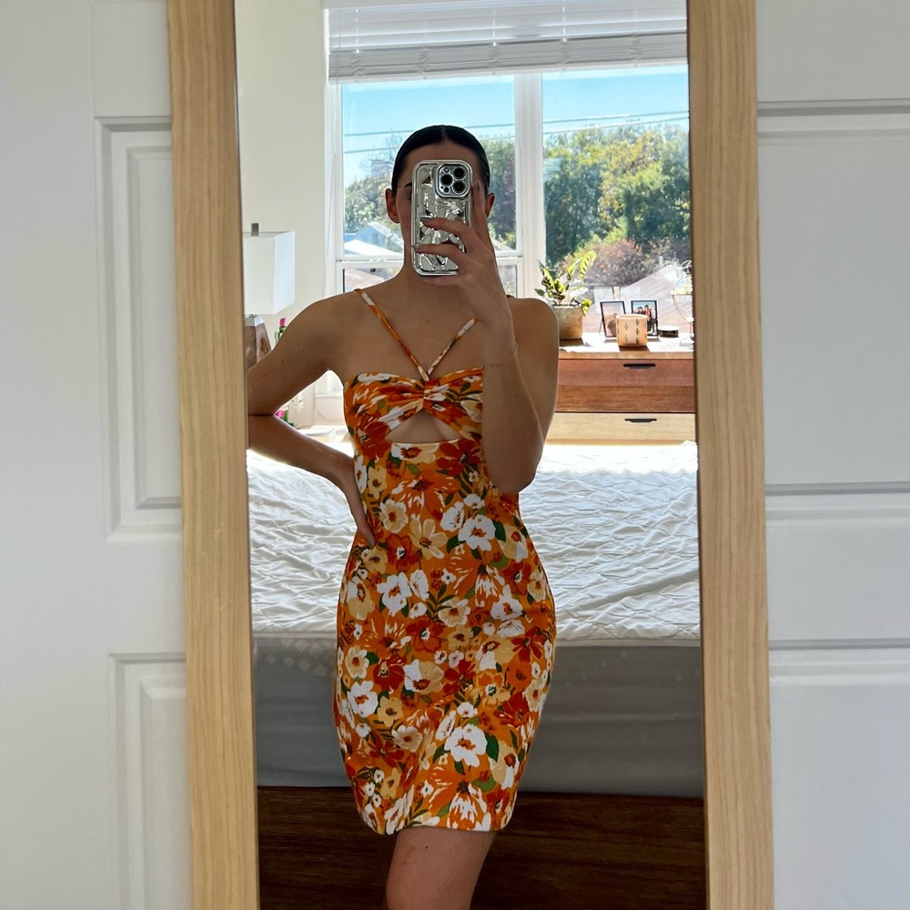 Floral Cut Out Dress